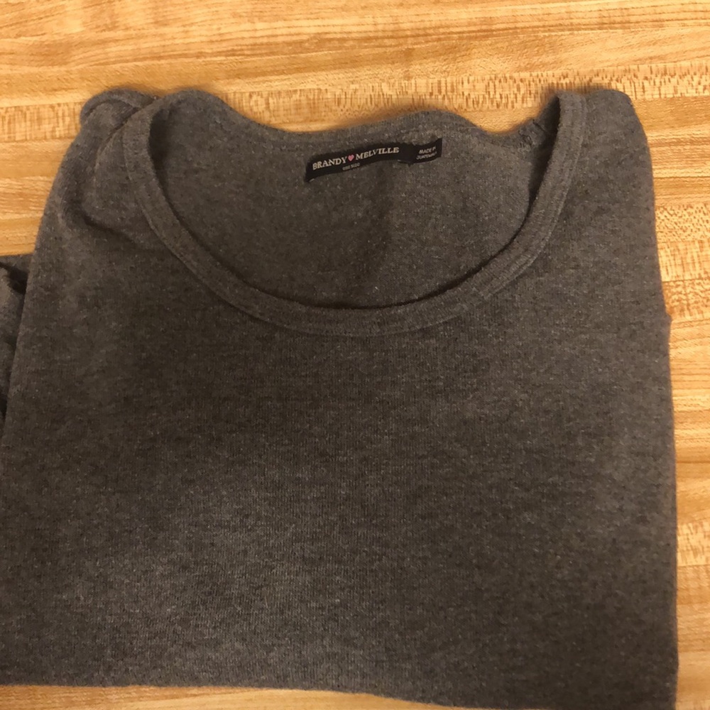 Brandy Melville gray long sleeve